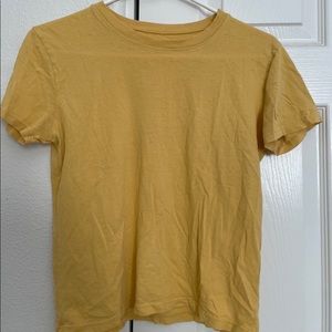 J.GALT yellow cropped shirt